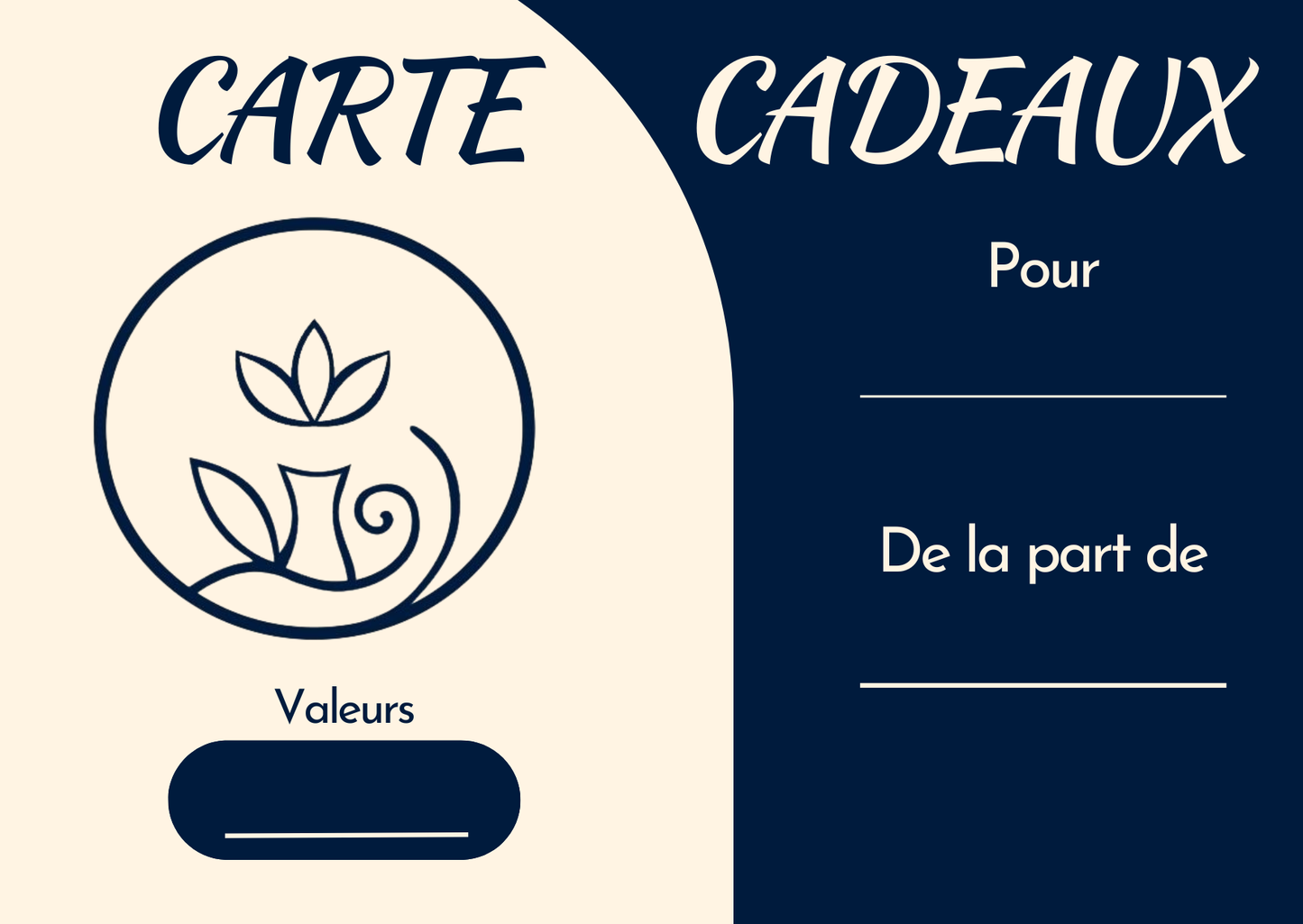 Carte Cadeaux Reflets d'Eclats