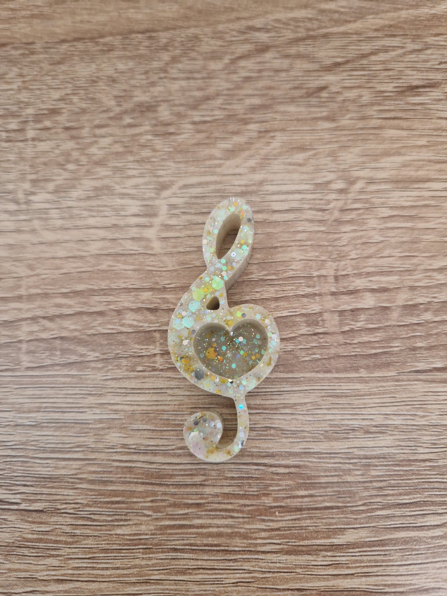 Porte clés Musique Résine Epoxy