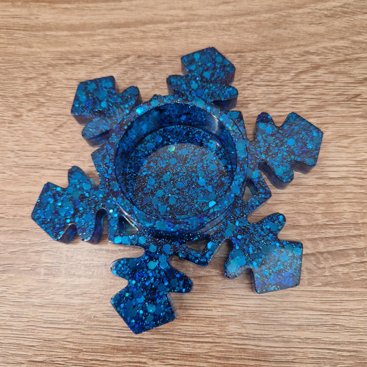 Déco Noël Bougeoir Résine Epoxy