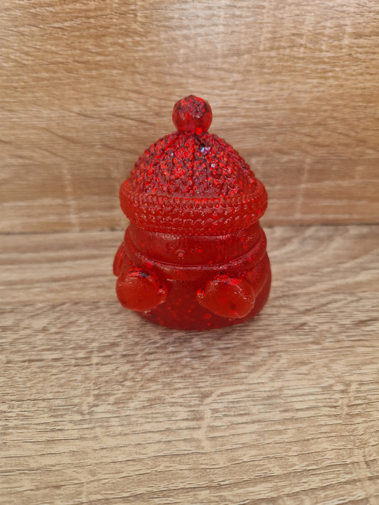 Déco Noël Bonhomme de neige Résine Epoxy