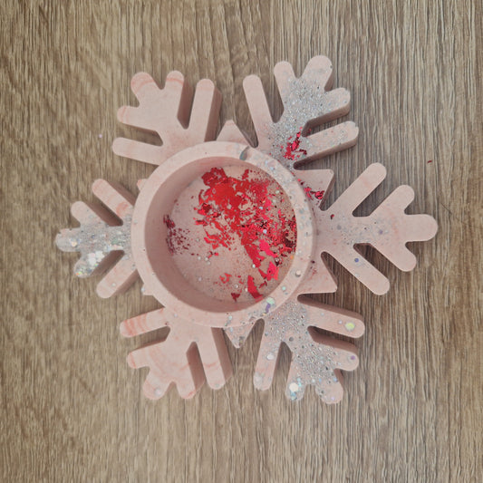 Déco Noël Bougeoir Jesmonite