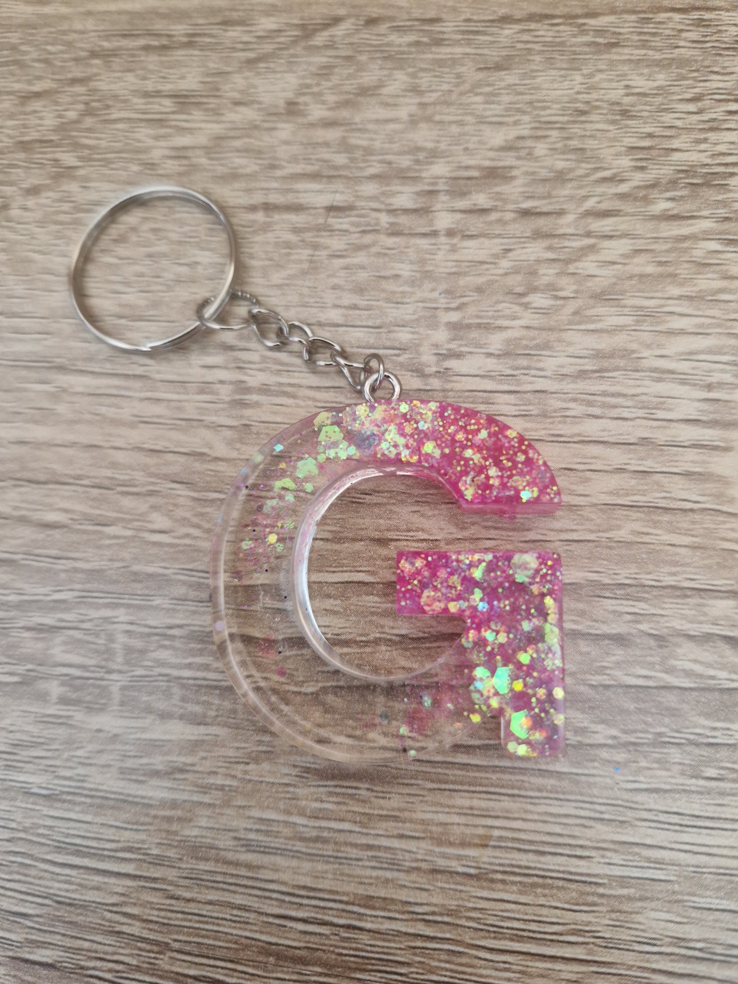 Porte clés Lettres Résine Epoxy