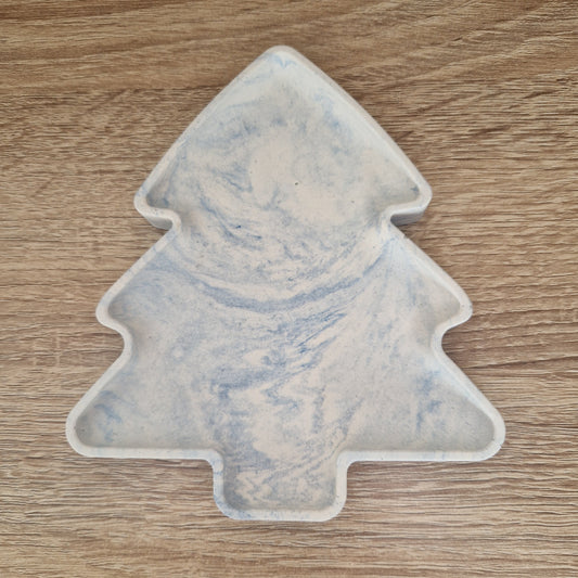 Déco Noël Plateau Sapin Jesmonite