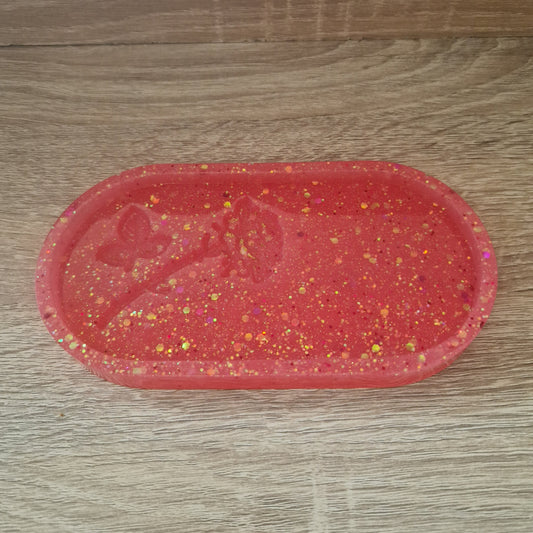 Plateau Rose Résine Epoxy
