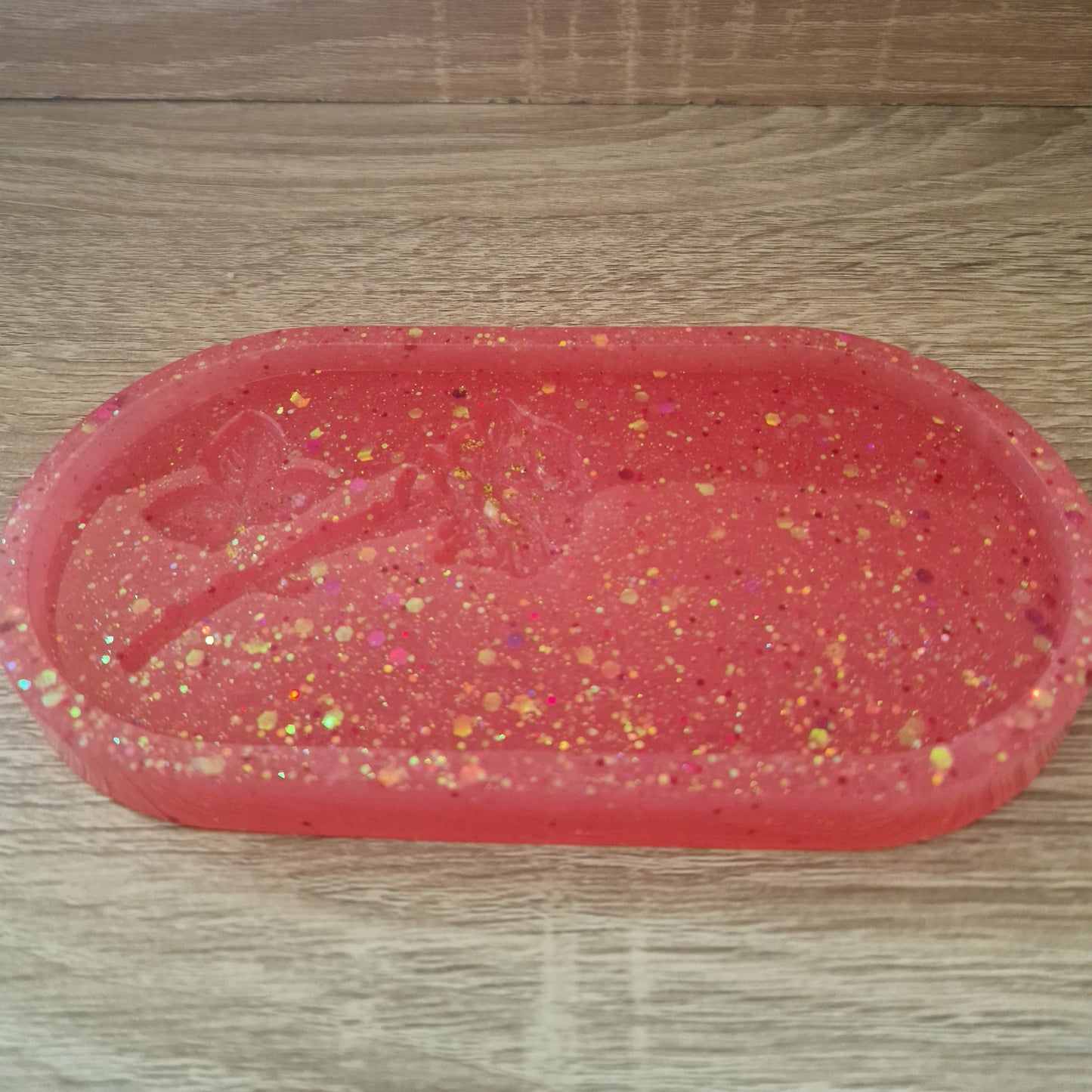 Plateau Rose Résine Epoxy