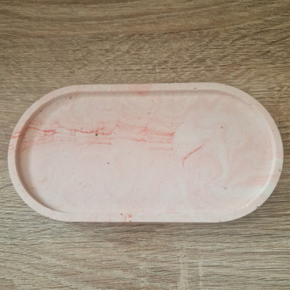 Plateau Rose Jesmonite