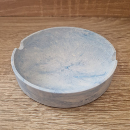 Cendrier Rond Bleu Jesmonite