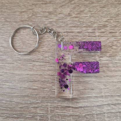 Porte clés Lettres Résine Epoxy
