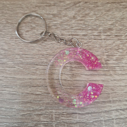 Porte clés Lettres Résine Epoxy