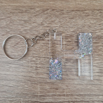 Porte clés Lettres Résine Epoxy