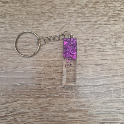 Porte clés Lettres Résine Epoxy