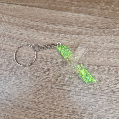 Porte clés Lettres Résine Epoxy