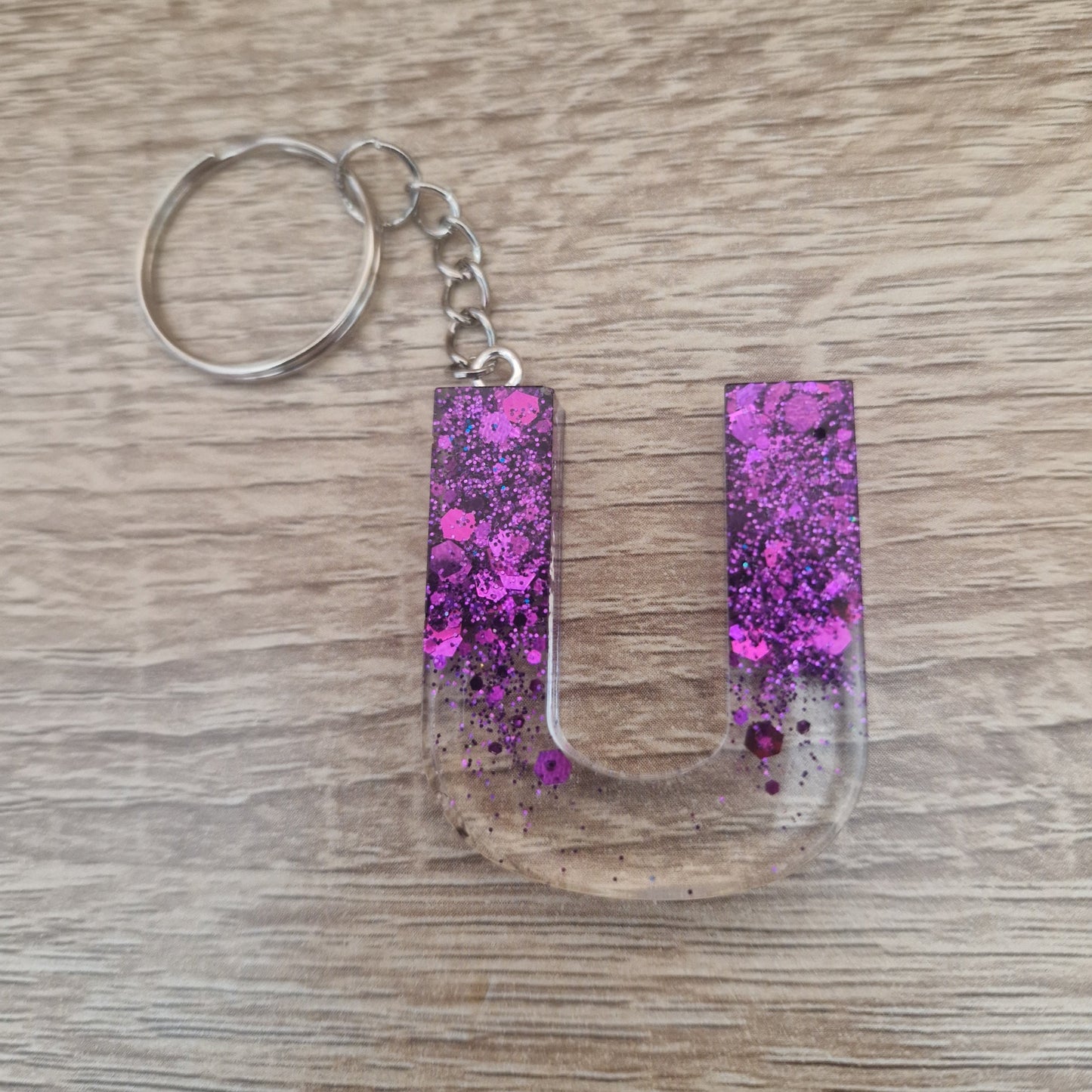 Porte clés Lettres Résine Epoxy