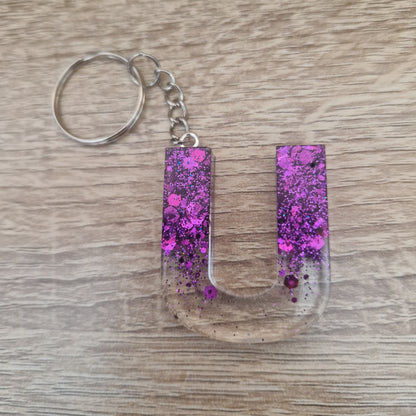 Porte clés Lettres Résine Epoxy