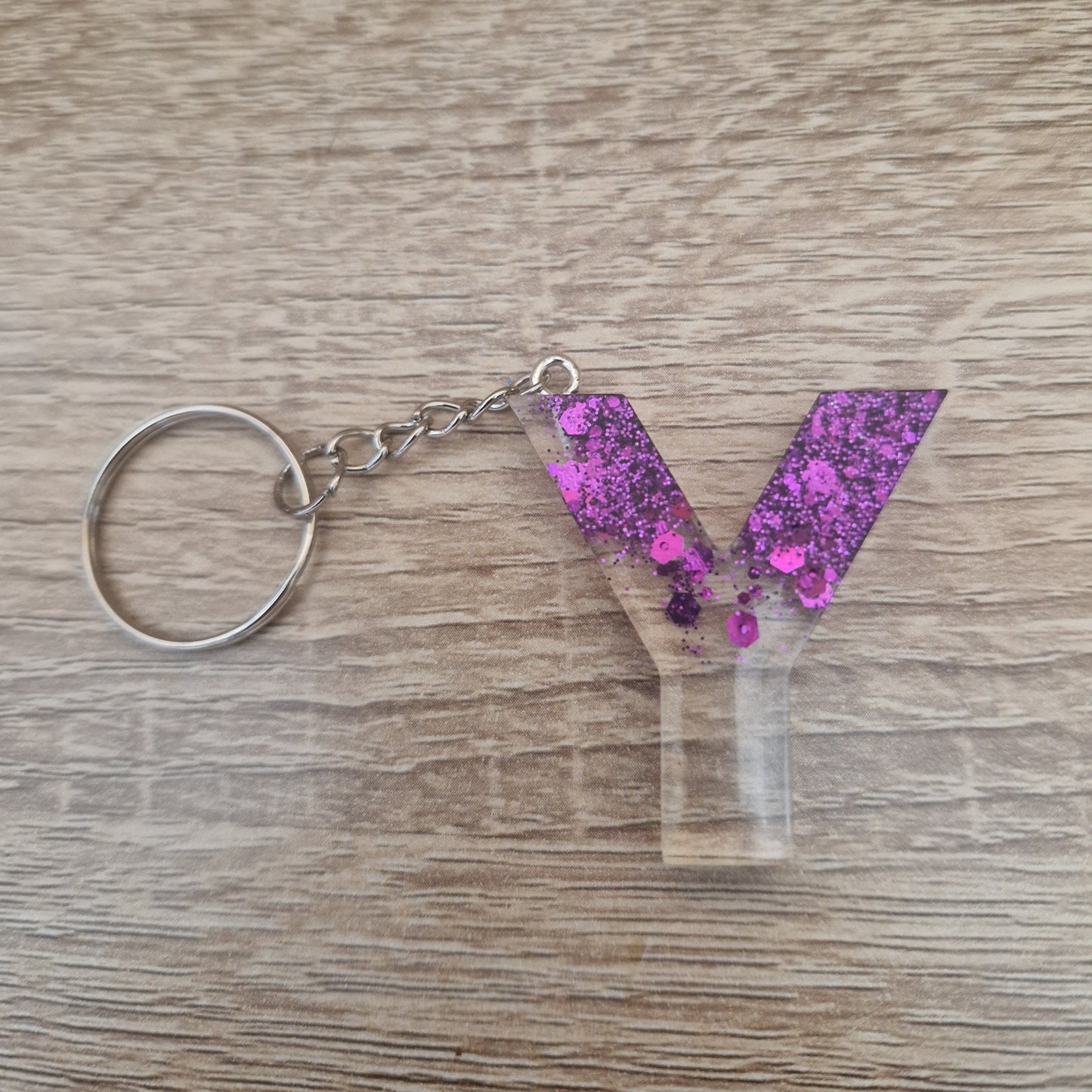 Porte clés Lettres Résine Epoxy