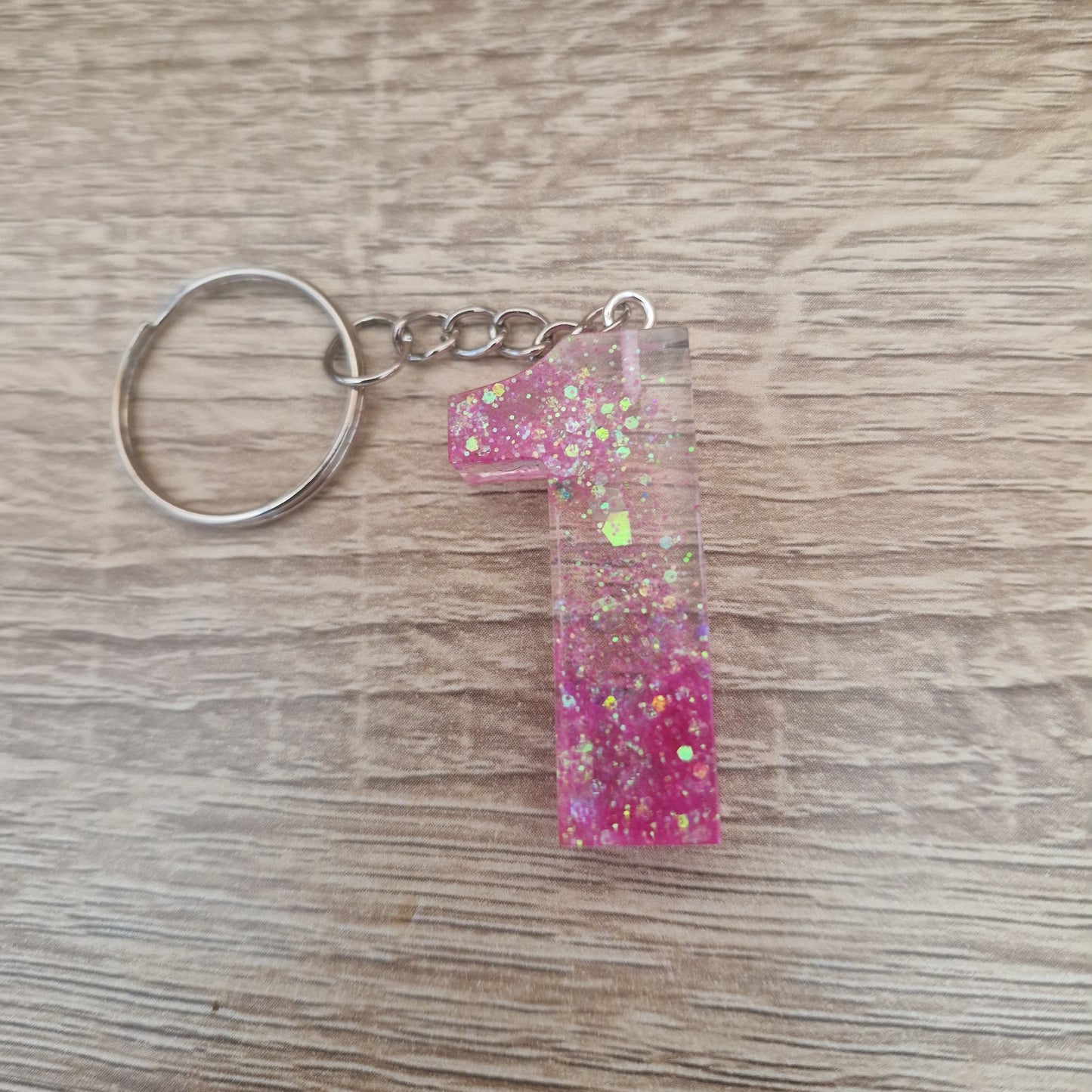 Porte clés Chiffres Résine Epoxy