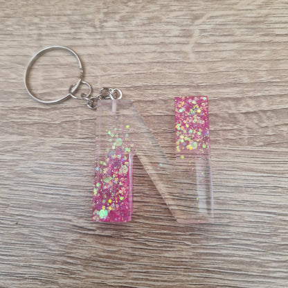 Porte clés Lettres Résine Epoxy