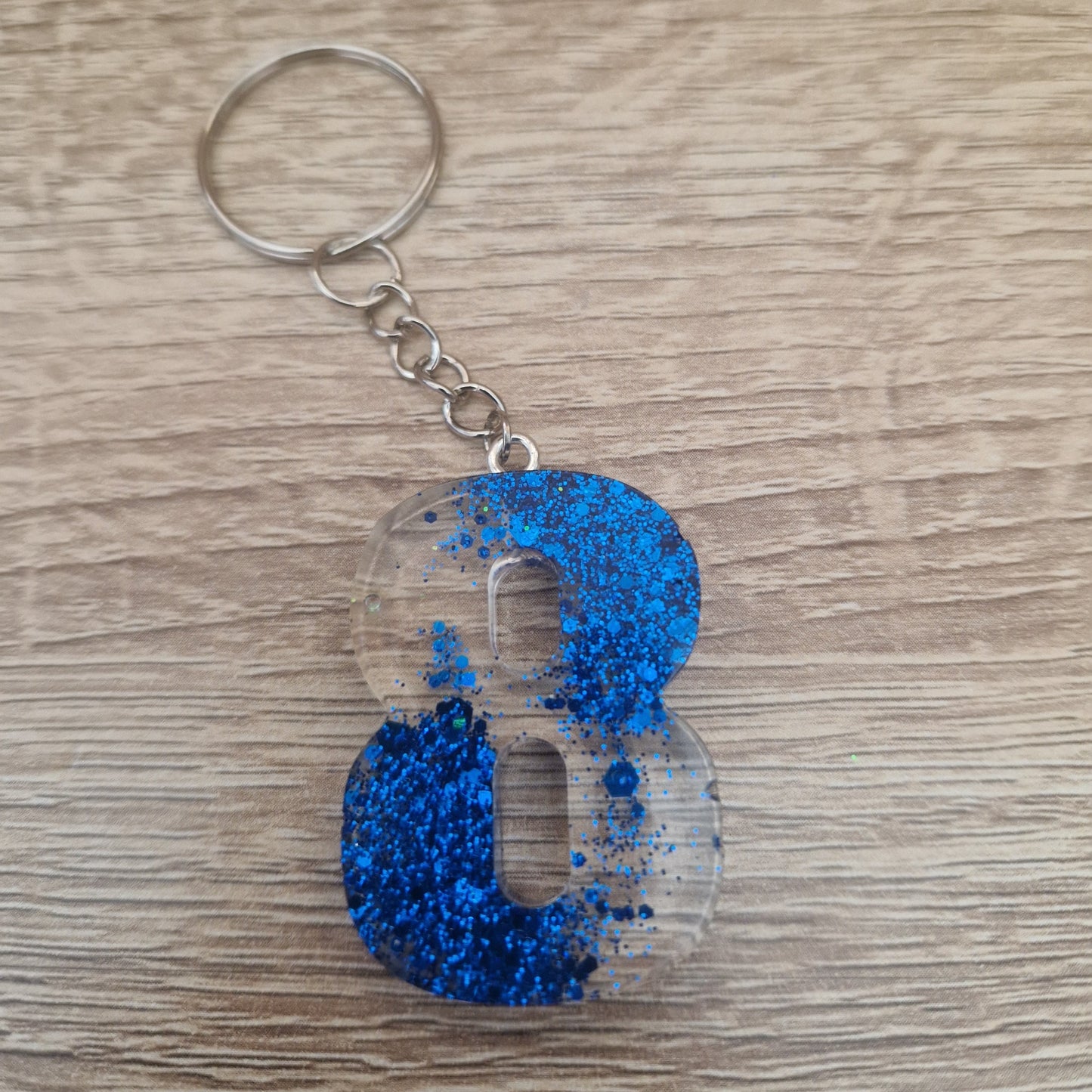 Porte clés Chiffres Résine Epoxy