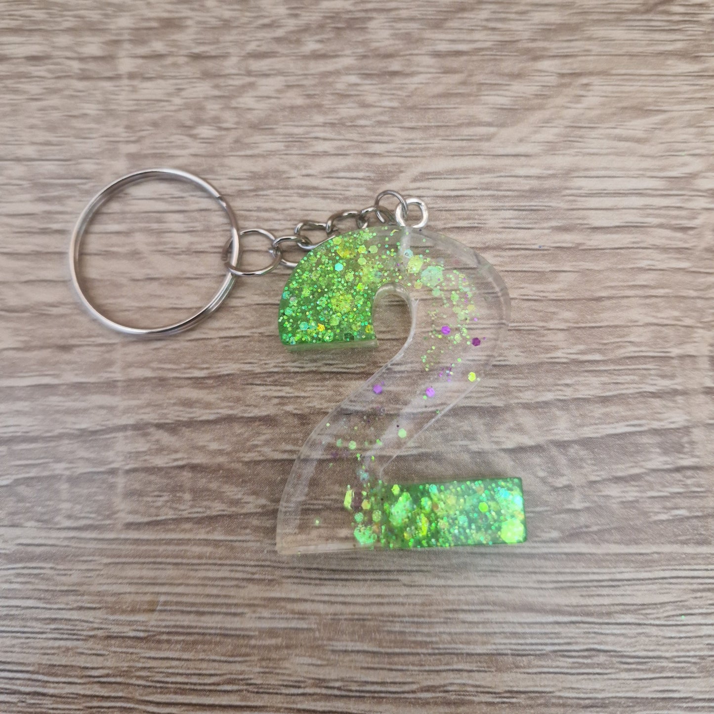 Porte clés Chiffres Résine Epoxy