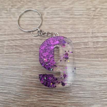 Porte clés Chiffres Résine Epoxy