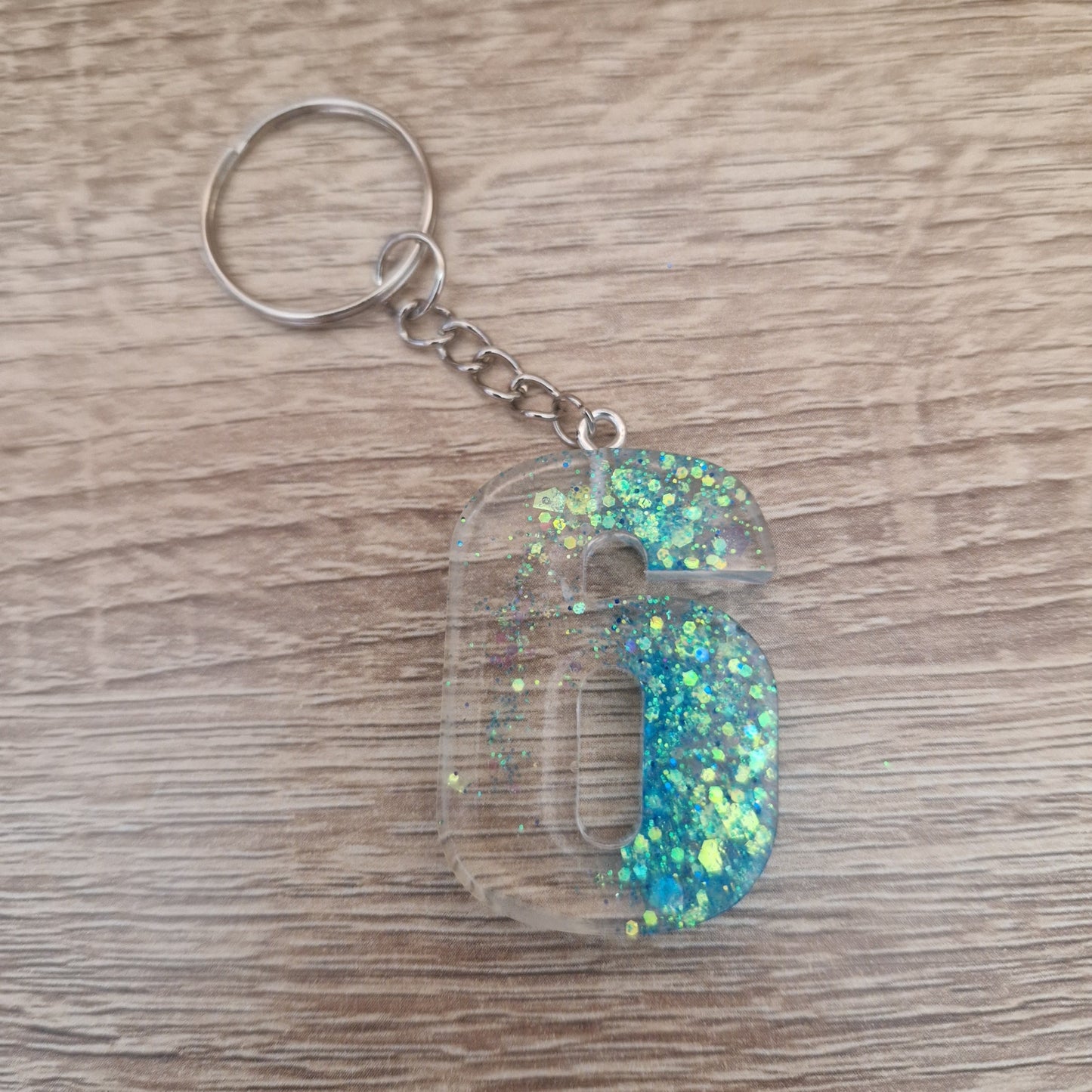 Porte clés Chiffres Résine Epoxy