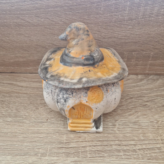 Boite citrouille orange Jesmonite