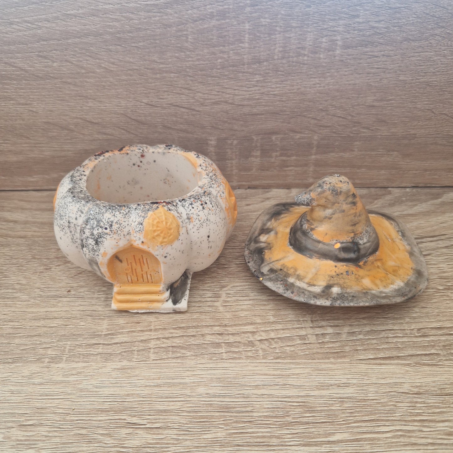 Boite citrouille orange Jesmonite