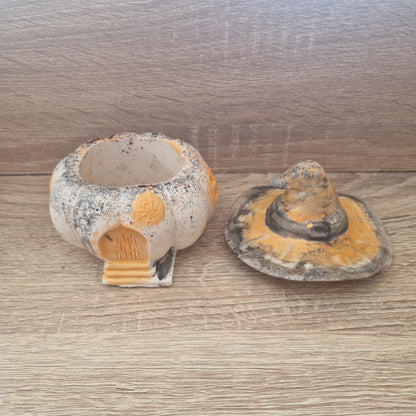 Boite citrouille orange Jesmonite