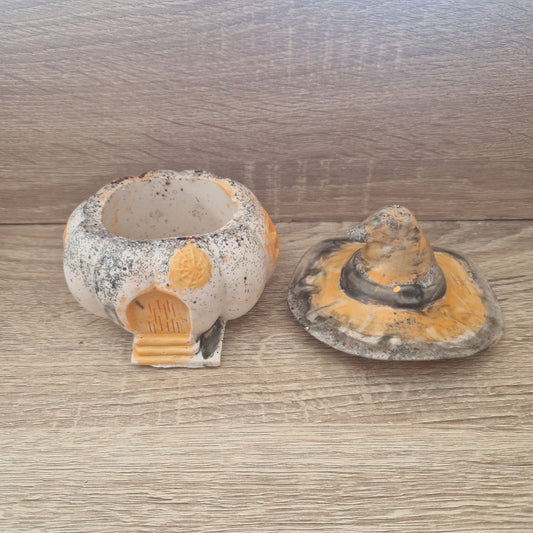 Boite citrouille orange Jesmonite