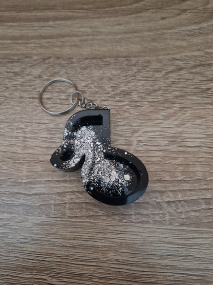 Porte clés Musique Résine Epoxy