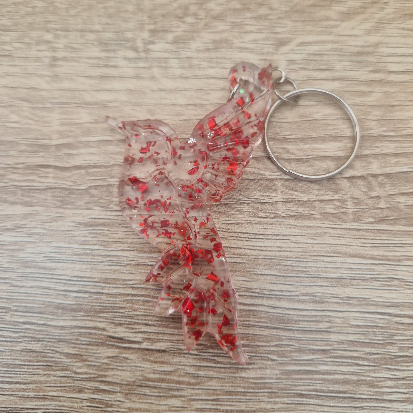 Porte clés Colibri Résine Epoxy