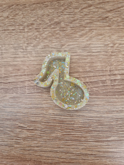 Porte clés Musique Résine Epoxy