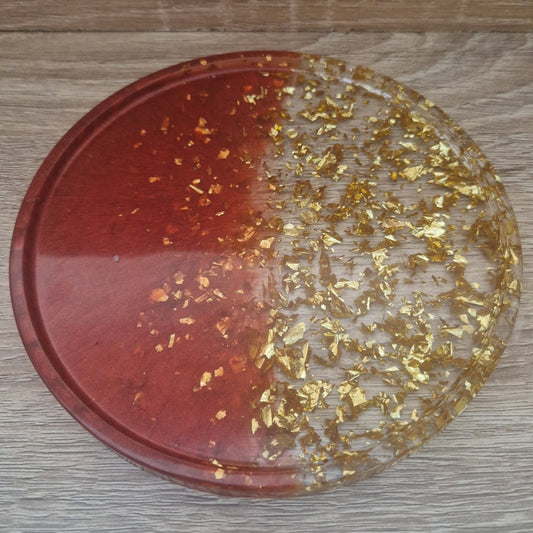 Plateau Rond Plusieurs Couleurs Résine Epoxy