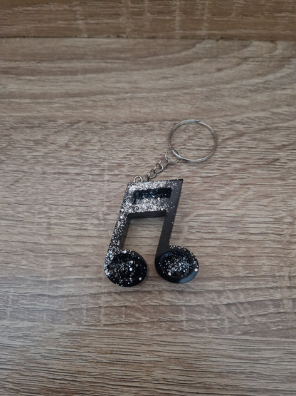 Porte clés Musique Résine Epoxy