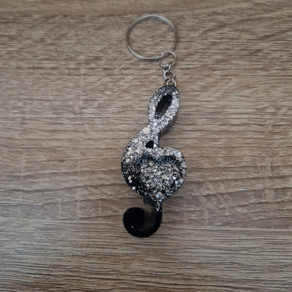 Porte clés Musique Résine Epoxy