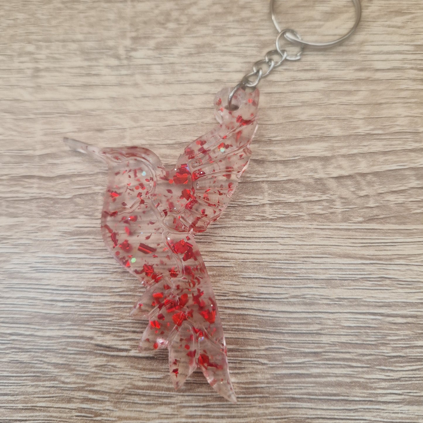 Porte clés Colibri Résine Epoxy