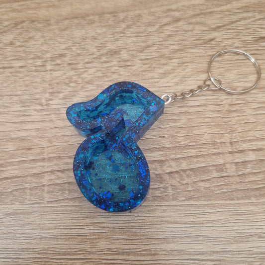 Porte clés Musique Résine Epoxy