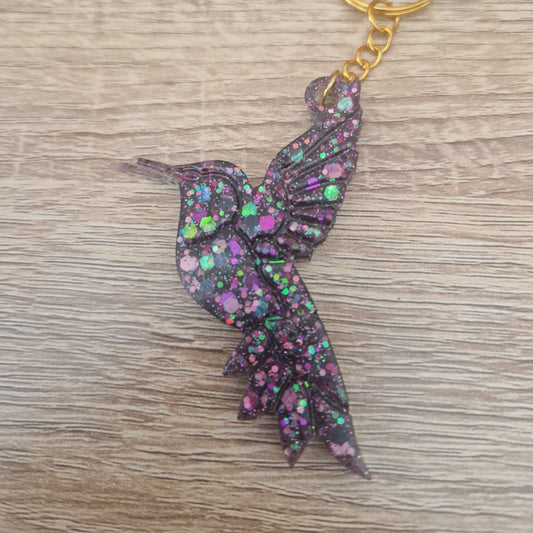 Porte clés Colibri Résine Epoxy