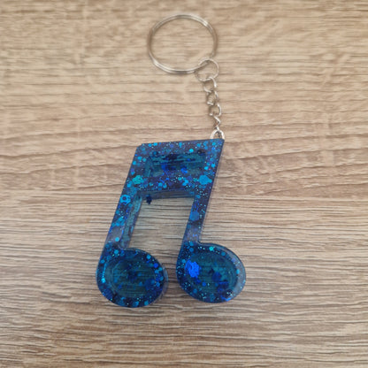 Porte clés Musique Résine Epoxy