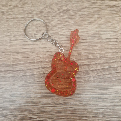 Porte clés Musique Résine Epoxy