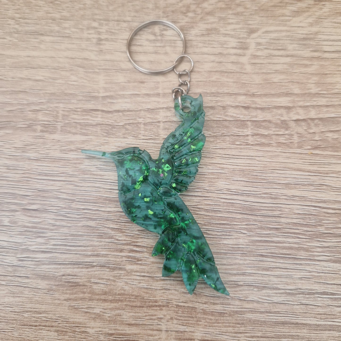 Porte clés Colibri Résine Epoxy