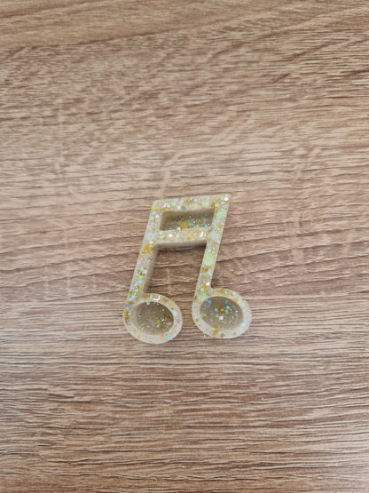 Porte clés Musique Résine Epoxy