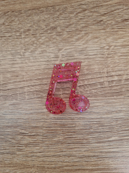 Porte clés Musique Résine Epoxy