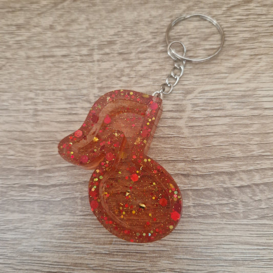 Porte clés Musique Résine Epoxy