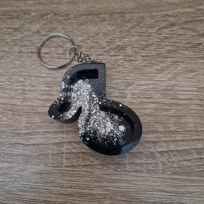 Porte clés Musique Résine Epoxy