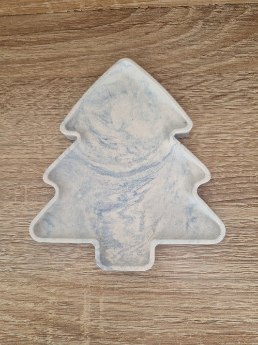 Déco Noël Plateau Sapin Jesmonite